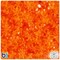 BeadTin Orange Transparent 12mm SunBurst Plastic Craft Beads (450pcs)